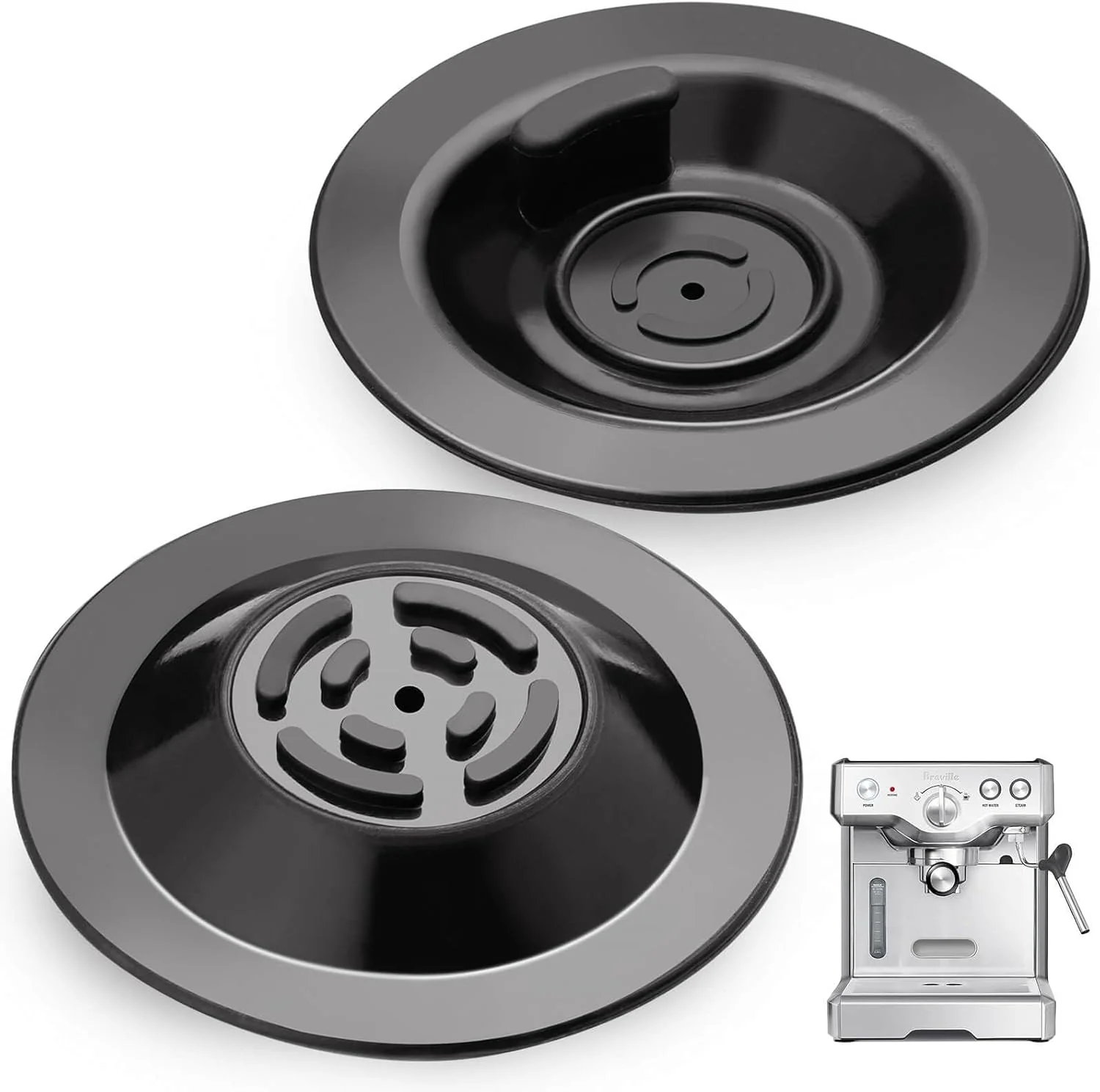 Smooth Songtiy 2PCS Espresso Cleaning Disc 54mm Silicon Backflush Disc for Select Breville Espresso Machines Trendy
