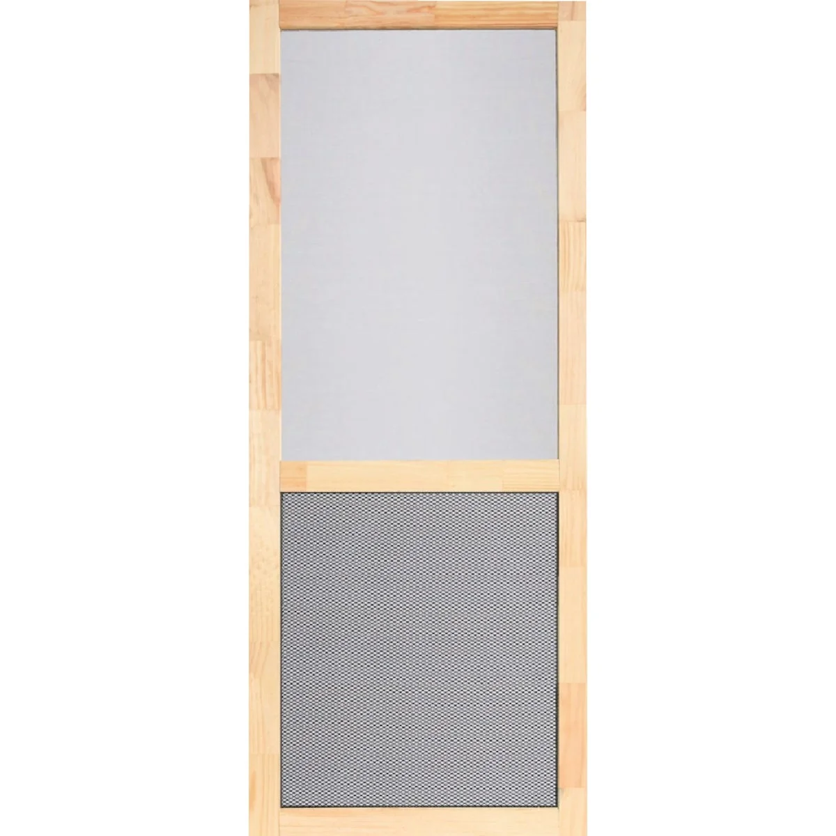 Authentic Screen Tight Century Pet Guard 36 In. W x 80 In. H Natural Wood Screen Door Durable