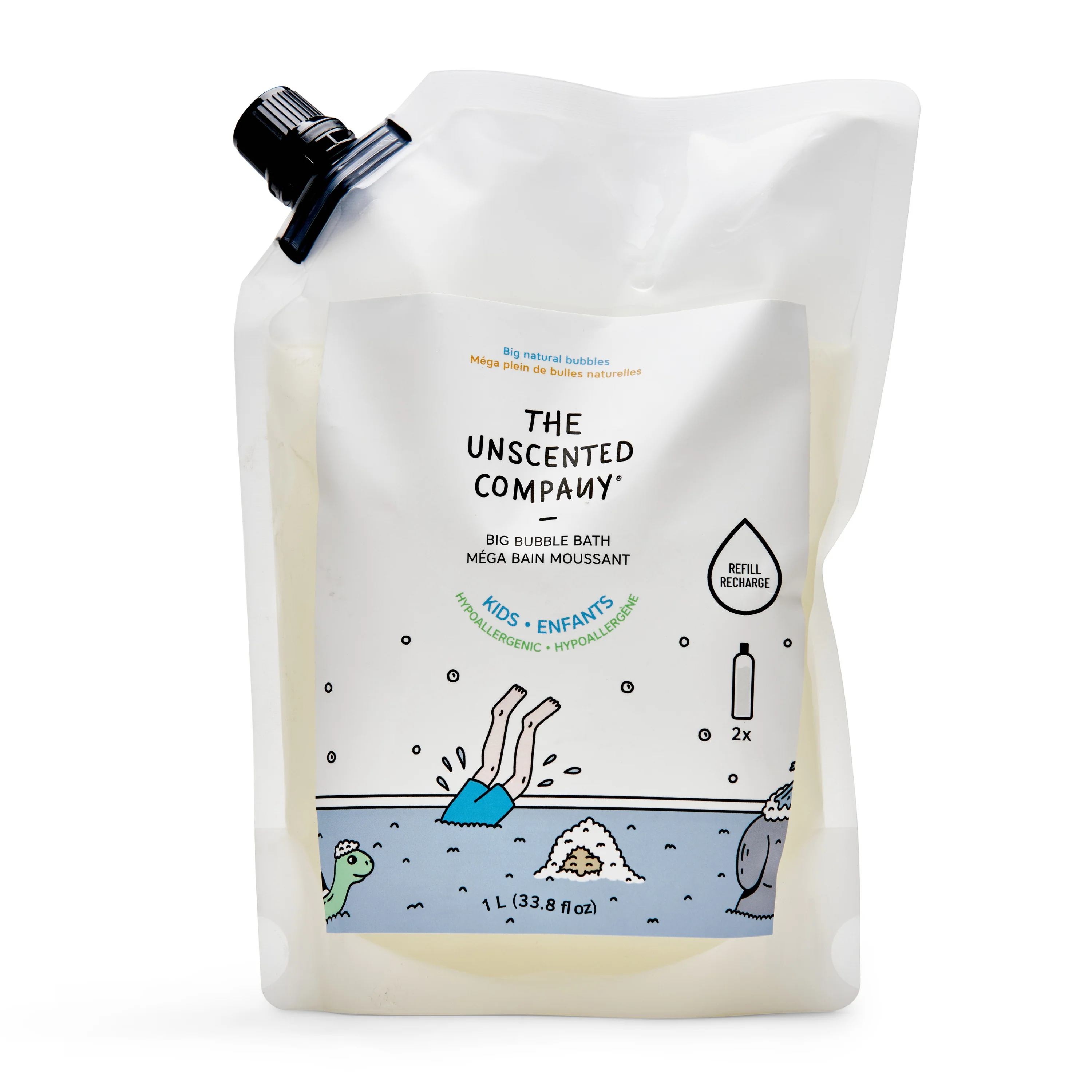 Practical The Unscented Company Kids Big Bubble Bath Refill Bag Trusted