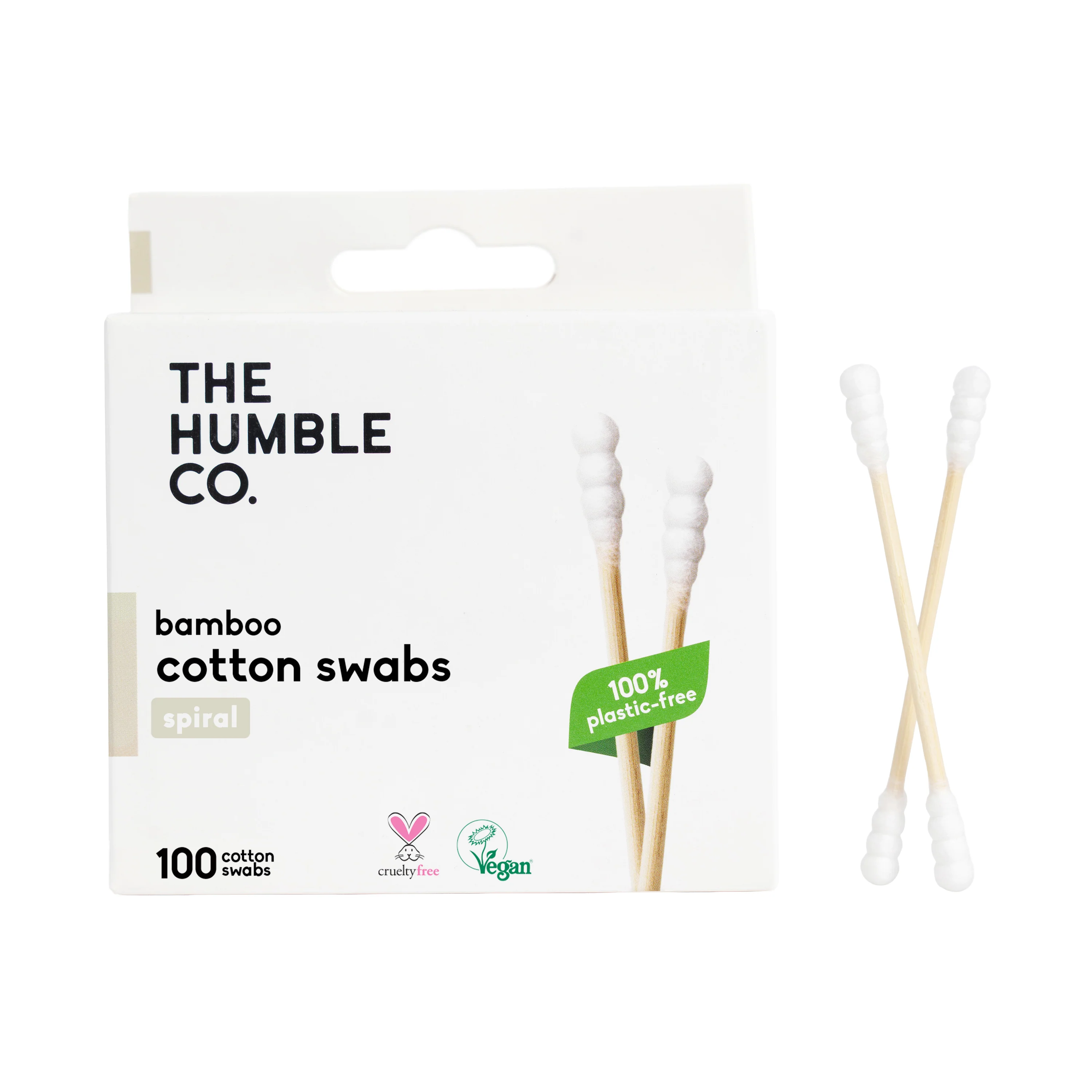 Consistent The Humble Co. Cotton Swabs - Spiral Tip - White Modern