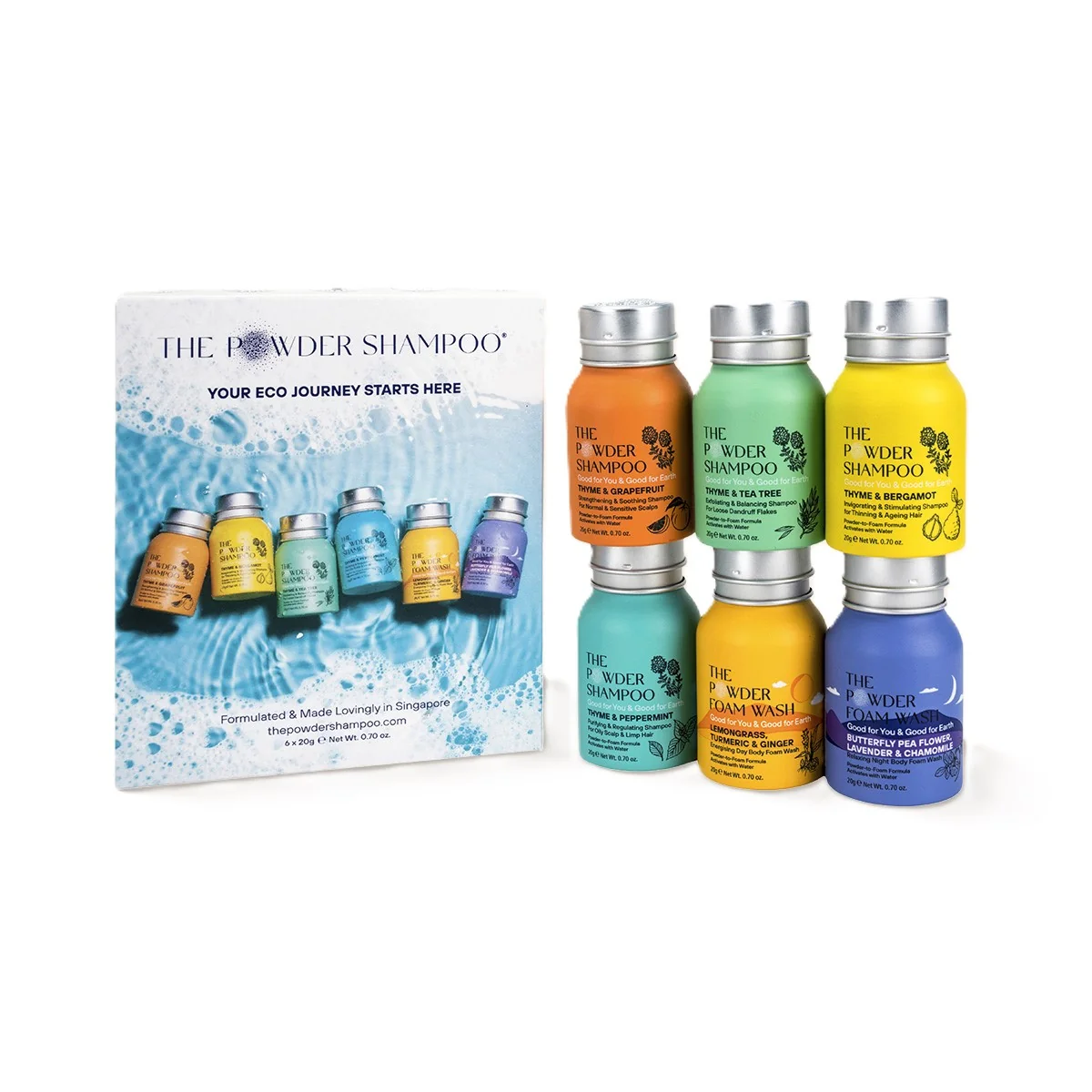 Outstanding The Powder Shampoo Powder Discovery Set Shampoo Body Wash Long-Lasting