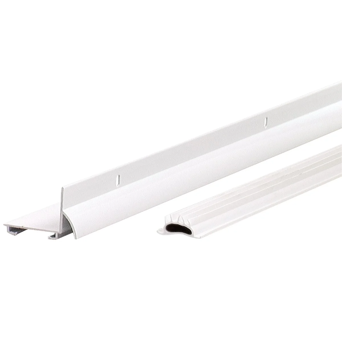 Consistent M-D Ultra 1.75 In. W. x 1.25 In. H. x 36 In. L. White Vinyl L-Shaped Door Bottom with Drip Cap for 1-3 8 1-3 4 In. Door Responsible