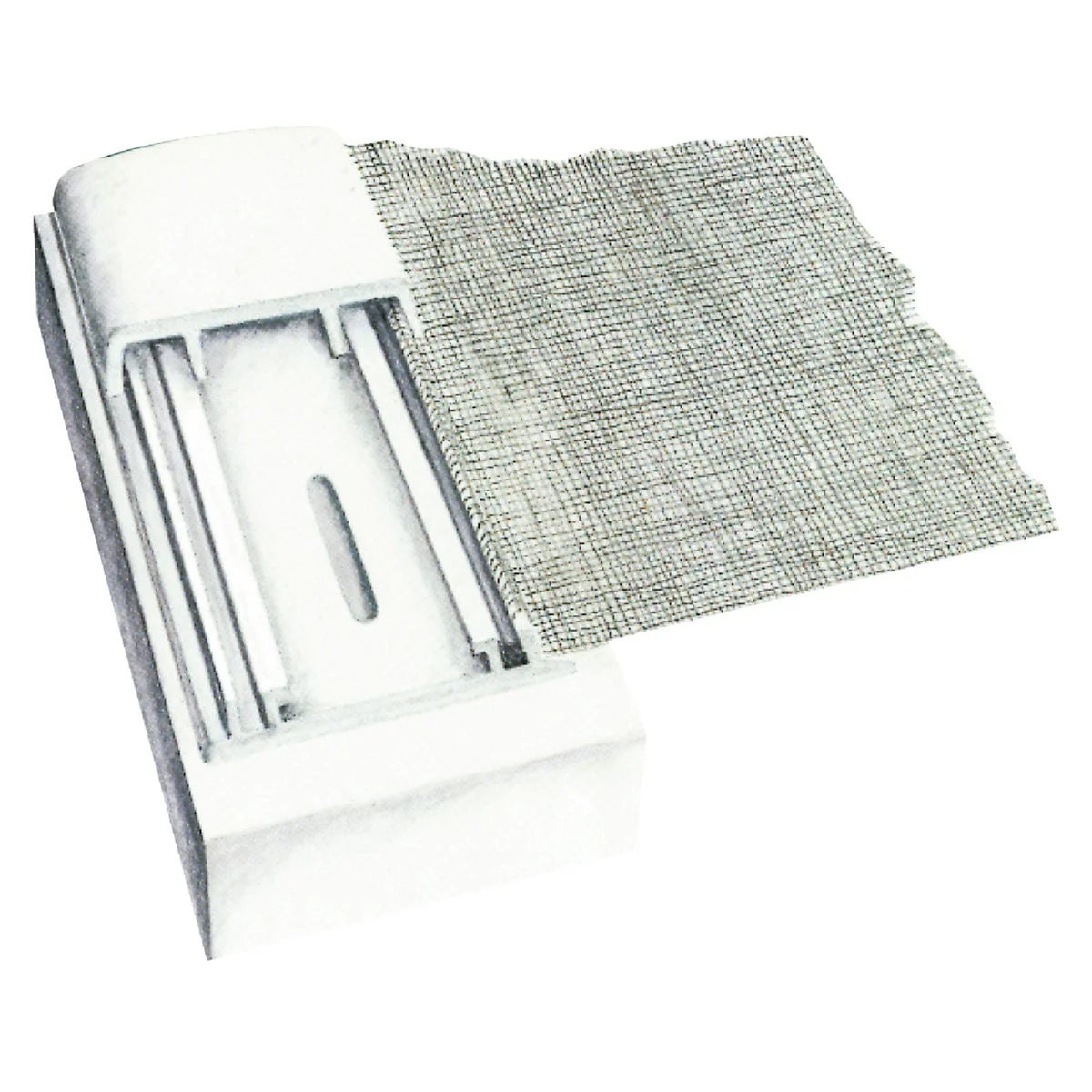 Minimalist Screen-Tight 1-1 2 In. W. x 8 Ft. L. White Vinyl Cap Component Efficient