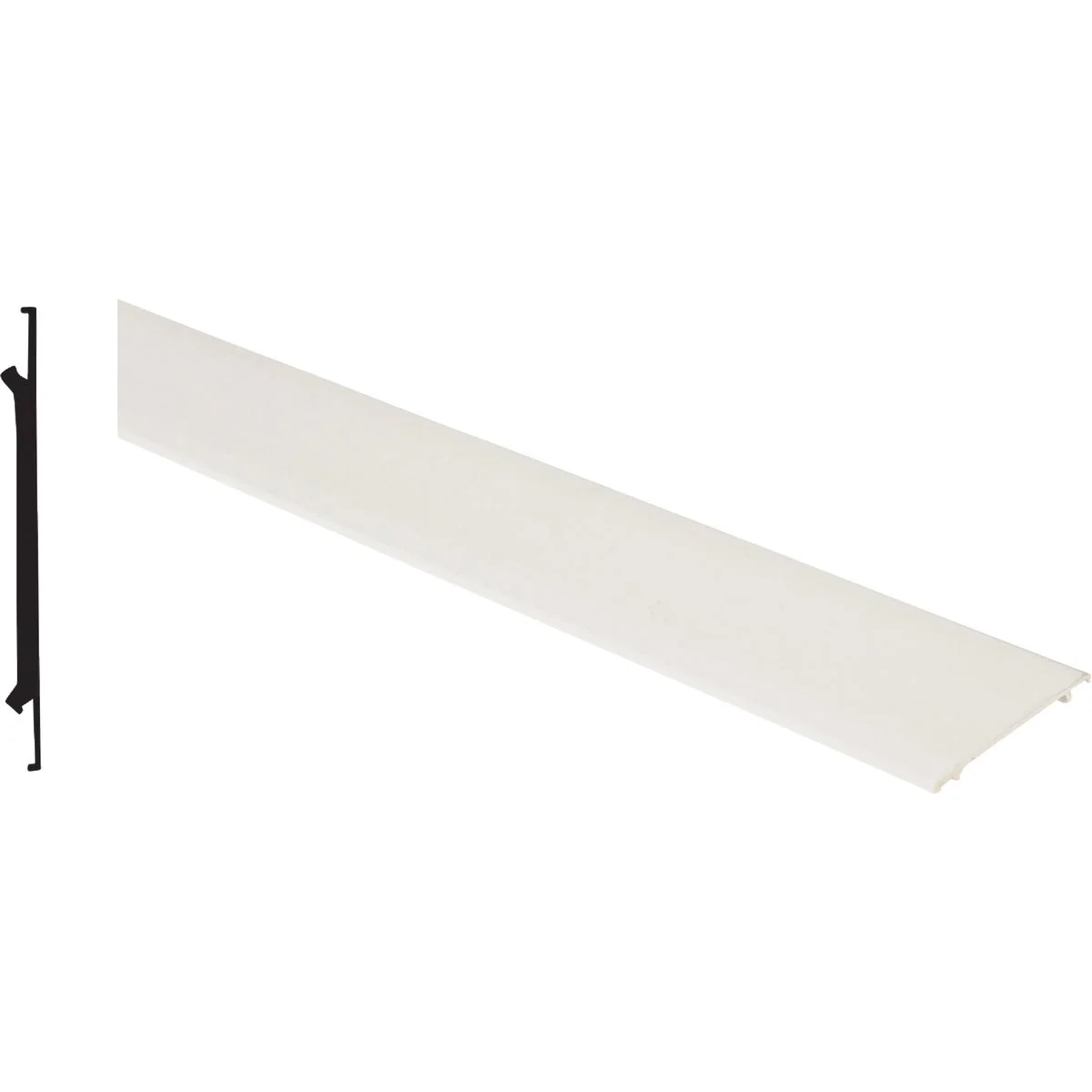 Specialty Screen-Tight 3-1 2 In. W. x 8 Ft. L. White Vinyl Cap Component Soft
