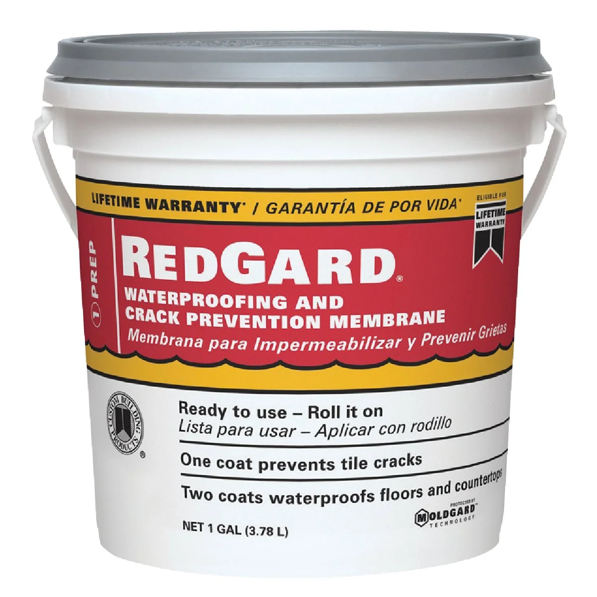 Environmentally Friendly RedGard 1 Gal. Elastomeric Waterproofing Membrane Powerful