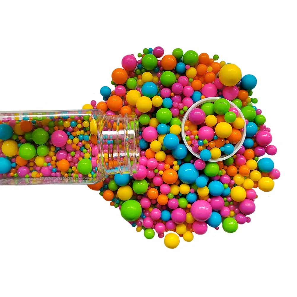 Reliable Edible Rainbow Sugar Pearls Candy Sprinkles 120G 4.23Ounce Baking Cake Sprinkles Cupcake and Cake Topper Cookie Decorations Wedding Party Valentines Exclusive