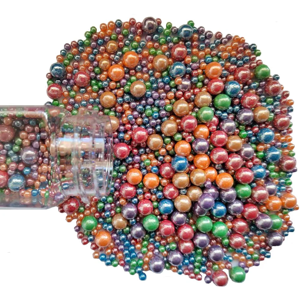 Green Edible Deep Colorful Sugar Pearls Candy Sprinkles 120G 4.23Ounce Baking Cake Sprinkles Cupcake and Cake Topper Cookie Decorations Wedding Party Stylish