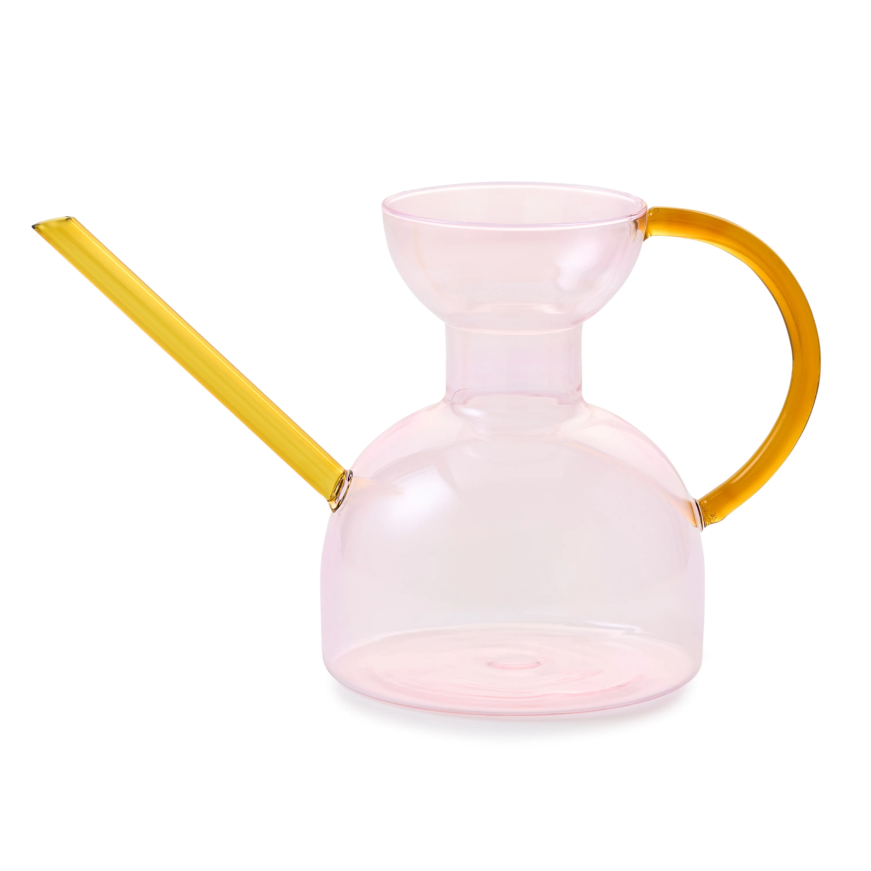 Contemporary Modern Sprout Handcrafted Borosilicate Glass Watering Can Lightweight