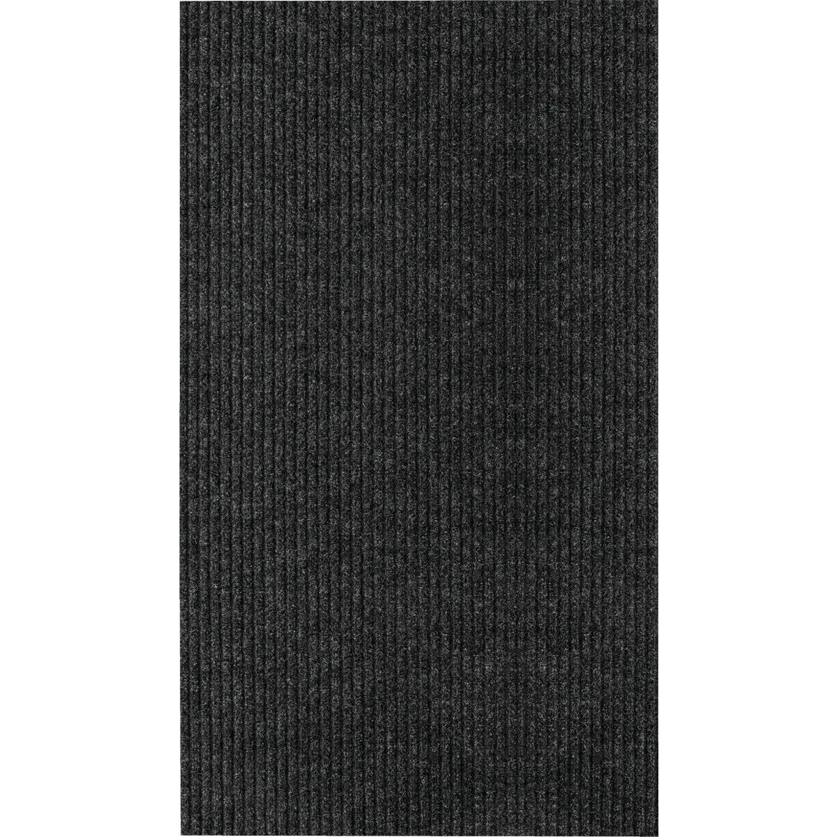 Verified Multy Home Concord 4 Ft. x 6 Ft. Charcoal Carpet Utility Floor Mat Indoor Outdoor Trendy