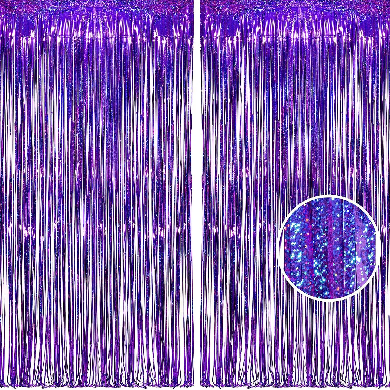 Excellent BRAVESHINE Purple Foil Fringe Curtains Party Streamers Backdrop 3.2x8.2ft Tinsel Curtain for Hunters Girls Birthday Mermaid Bachelorette Anniversary Engagement Bridal Shower Decorations Unique