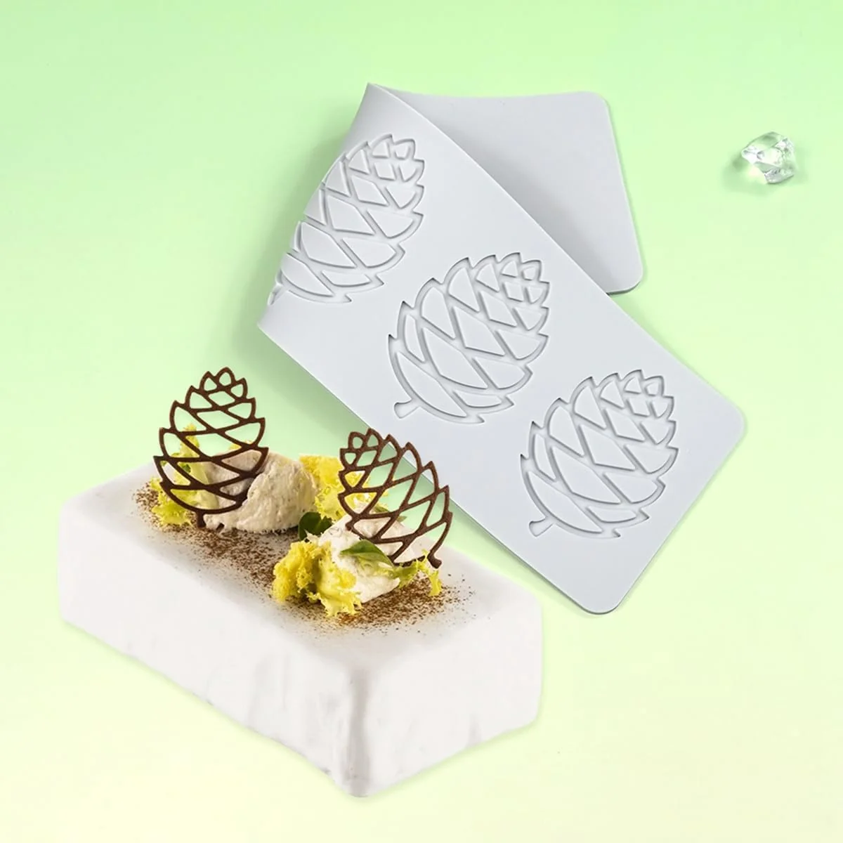 High-Grade mostsom3D Hollow Out Lace Mold Silicone Pinecone Shape Fondant Molds Chocolate Mould For Cake Pastry Decor Baking Gumpaste Moulds Decoration Sugar Excellent