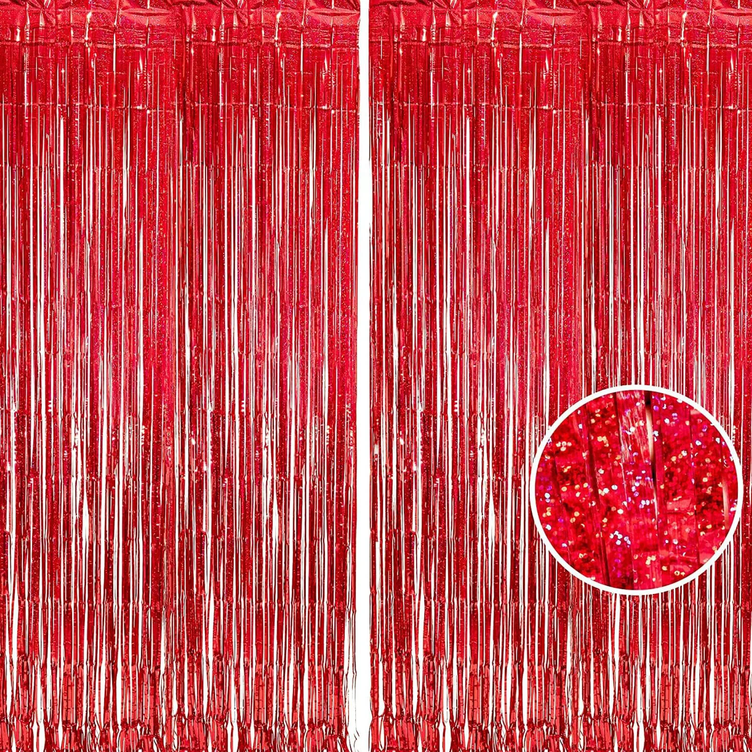 Consistent BRAVESHINE Red Streamers Party Backdrop Foil Curtain Halloween Decor 3.2x8.2ft Tinsel Curtains for Graduation Bachelorette Anniversary Engagement Christmas Birthday Bridal Shower Decorations Crafted