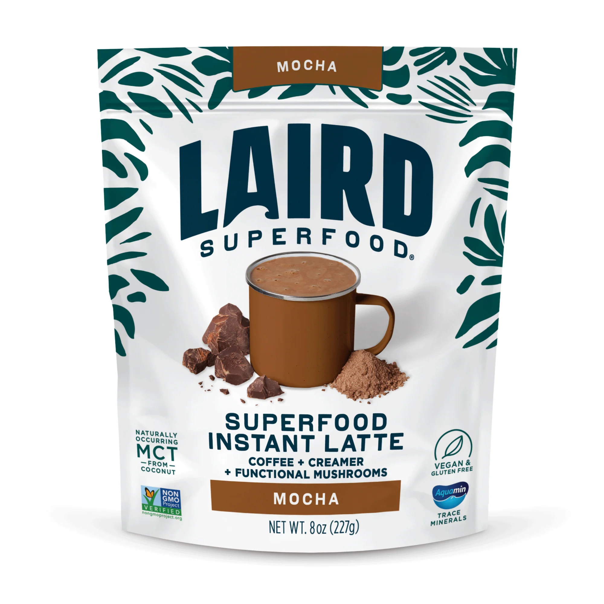 Certified Laird Superfood Mocha Instant Latte High-Grade