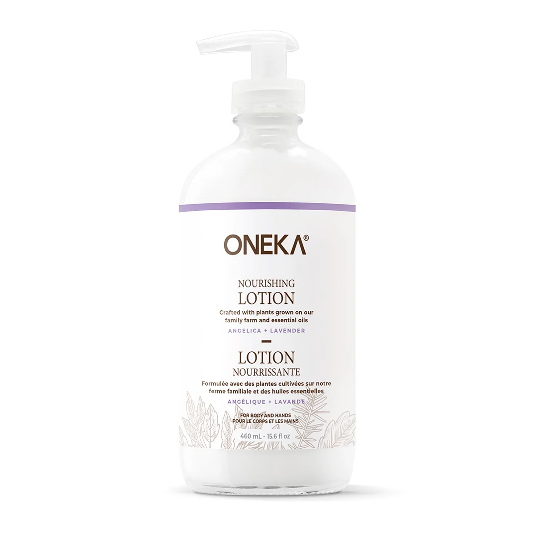 Carefully Designed Oneka Body Lotion - Angelica and Lavender Enhanced