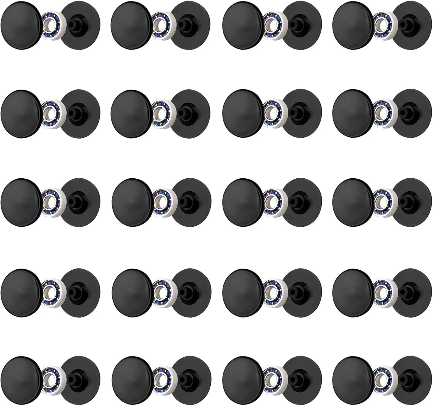 Selected 20 Pack Fidget Spinner Bearing and Cap Set Chrome Steel Bearing Balls Relaxed