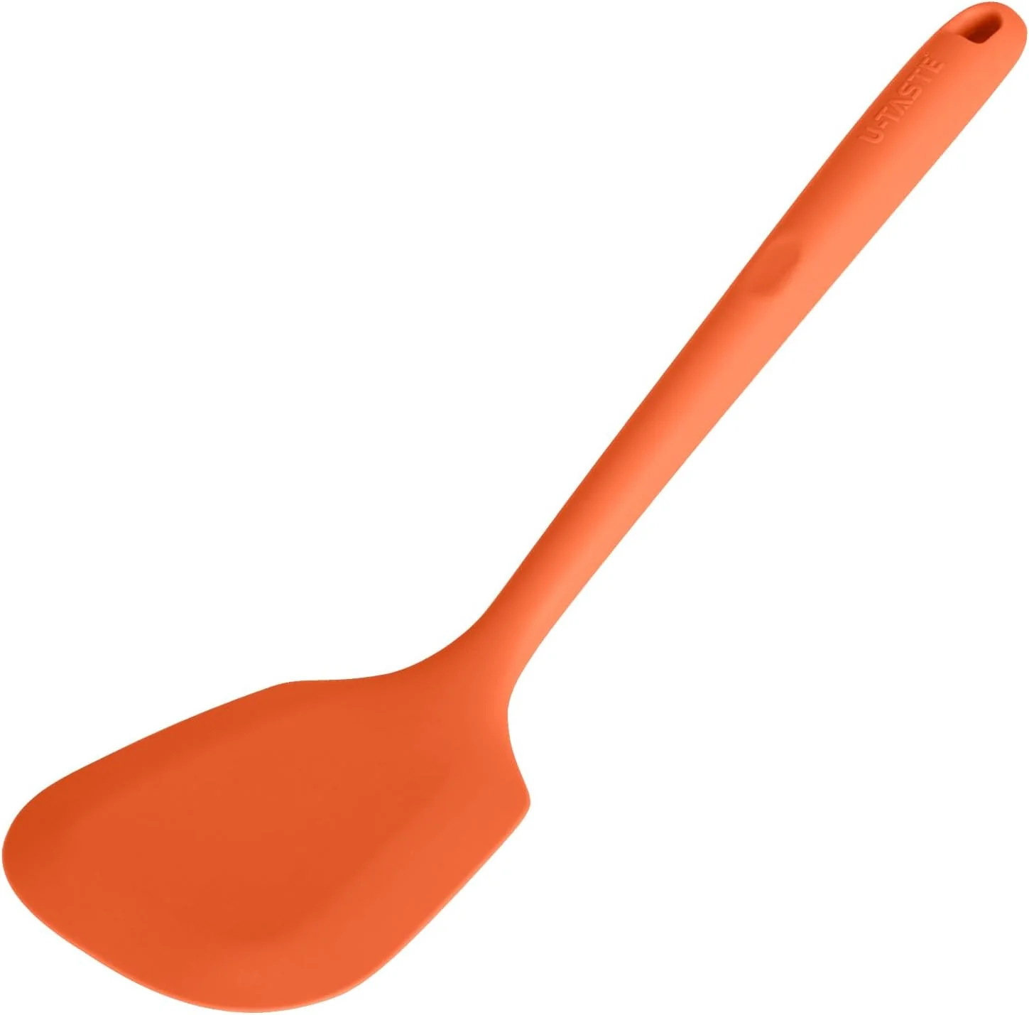 Consistent U-Taste Silicone Turner Cooking Spatula 13.6 Long 3.7 Wide Orange 600ºF Heat Resistant Food Grade Silicone Kitchen Utensils Flexible Egg Flipper amp Pancake Spatula Turner for Non Stick Pans Enhanced