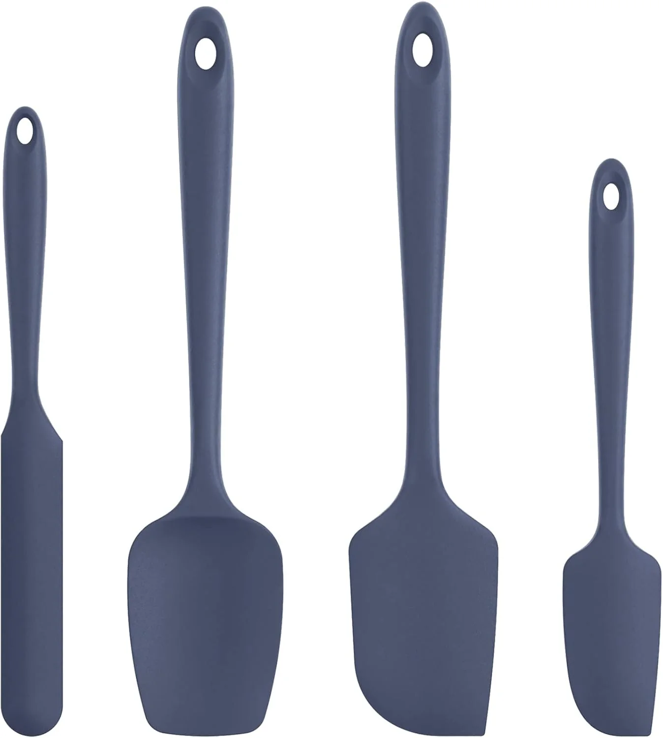 Comfortable Heat Resistant Silicone Spatula Set U-Taste 600ºF High Temp Seamless Food Grade Food Grade Flexible Rubber Silicon Kitchen Cooking Mixing Baking Verified