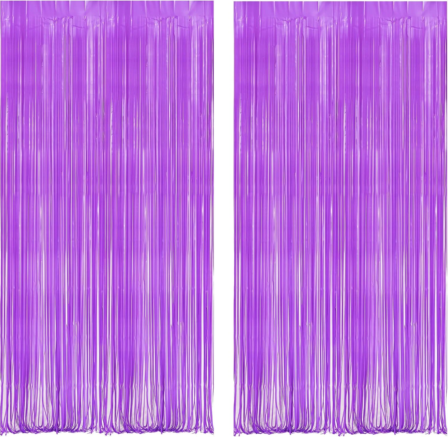 Recyclable BRAVESHINE Purple Streamers Party Backdrop Pastel Fringe Curtains 2 Pack Next-Generation