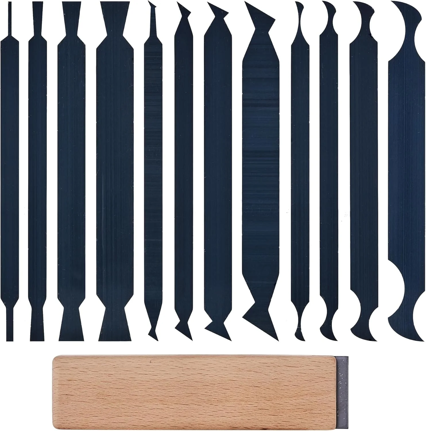 Premium New Cabinet Scraper Cards asnd Cabinet Scraper Burnisher with 12 Piece Multi-Shaped Scraper Set Suitable for Various Small space and Small-Sized Comfortable