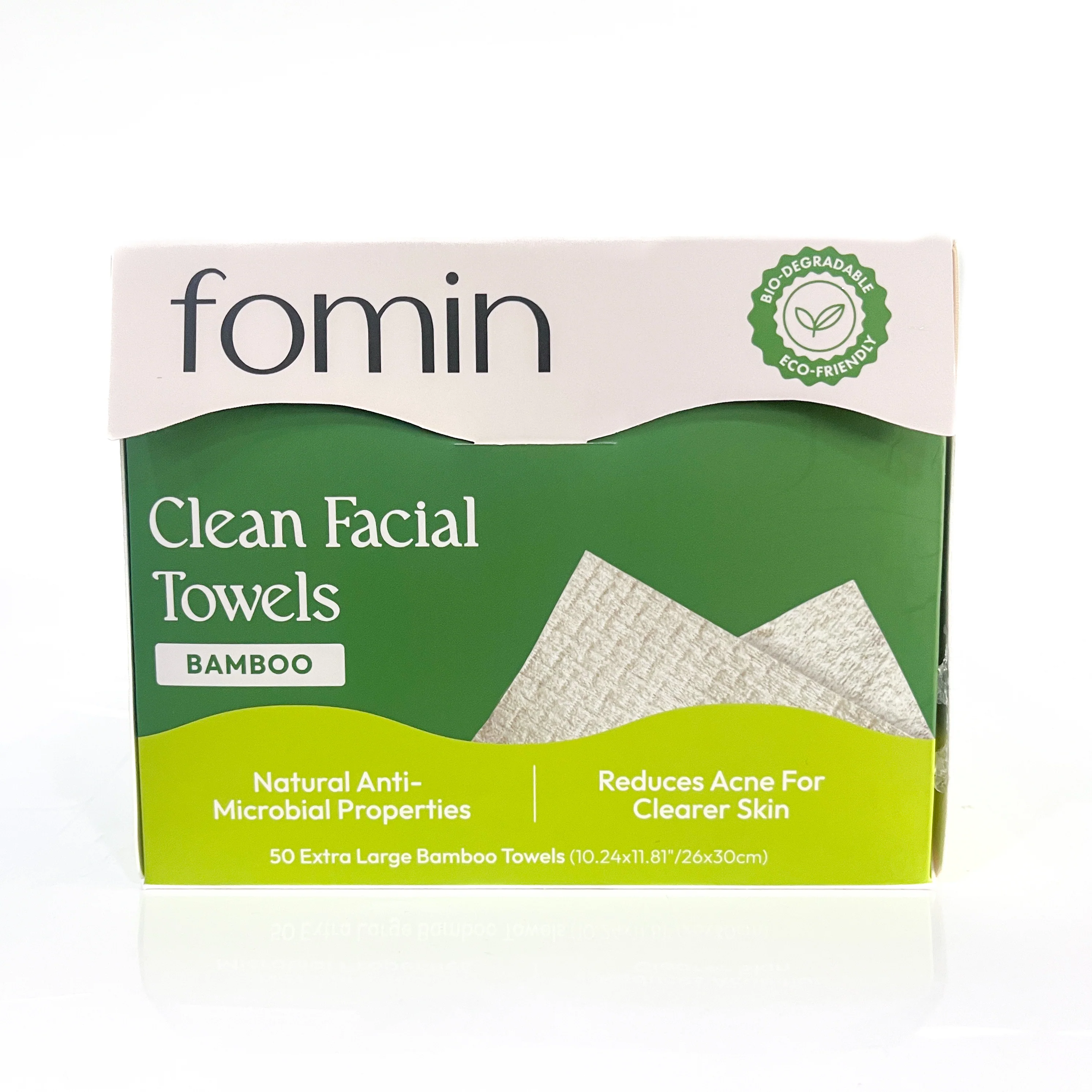 World-Class Fomin Clean Bamboo Facial Towels Official