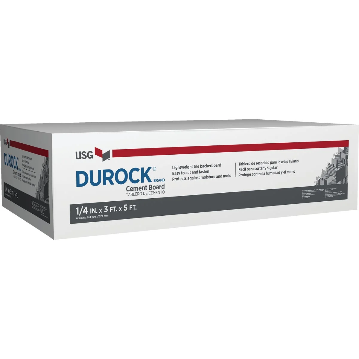 Trendy Durock 1 4 In. x 3 Ft. x 5 Ft. Interior Cement Board Eco-Friendly