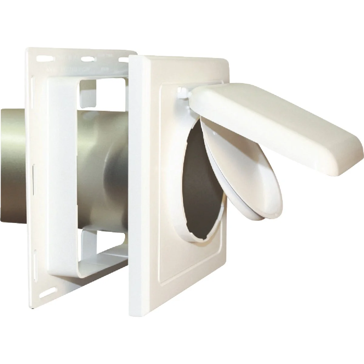Refined No-Pest 4 In. White Plastic J-Block Dryer Vent Hood Comfortable