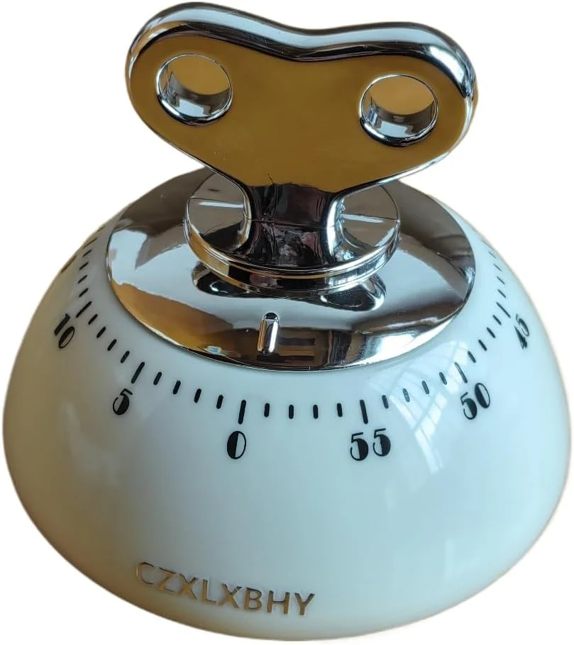 Official Mechanical Kitchen Timer No Batteries Magnetic Back Premium Material