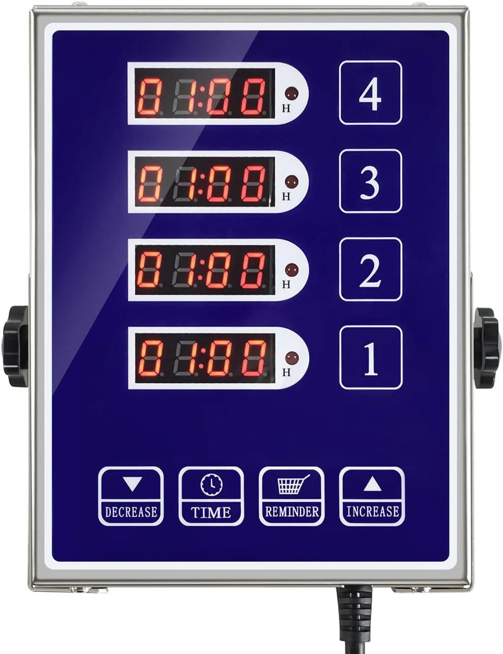 Smart Precision Kitchen Timers for Cooking – 4 Channel Commercial Kitchen Timer Restaurant Kitchen Supplies Carefully Designed