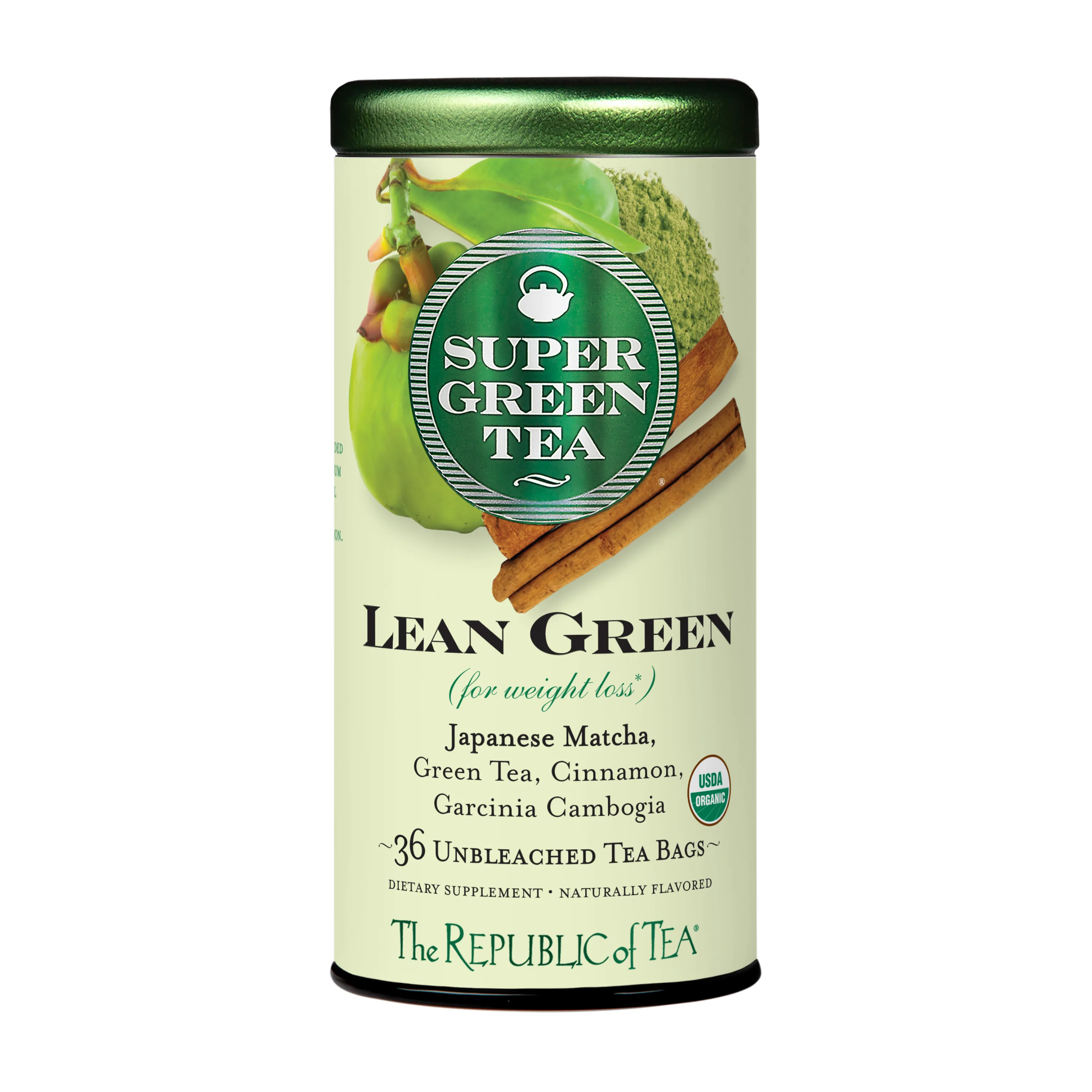 Soft The Republic of Tea Organic Lean Green SuperGreen Tea