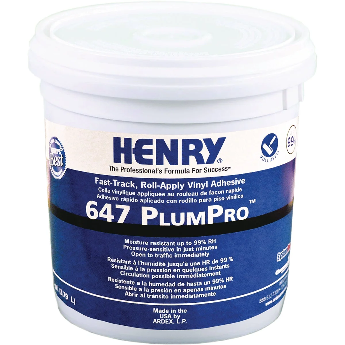 Original Henry 647 PlumPro Vinyl Floor Adhesive 1 Gal. Exclusive