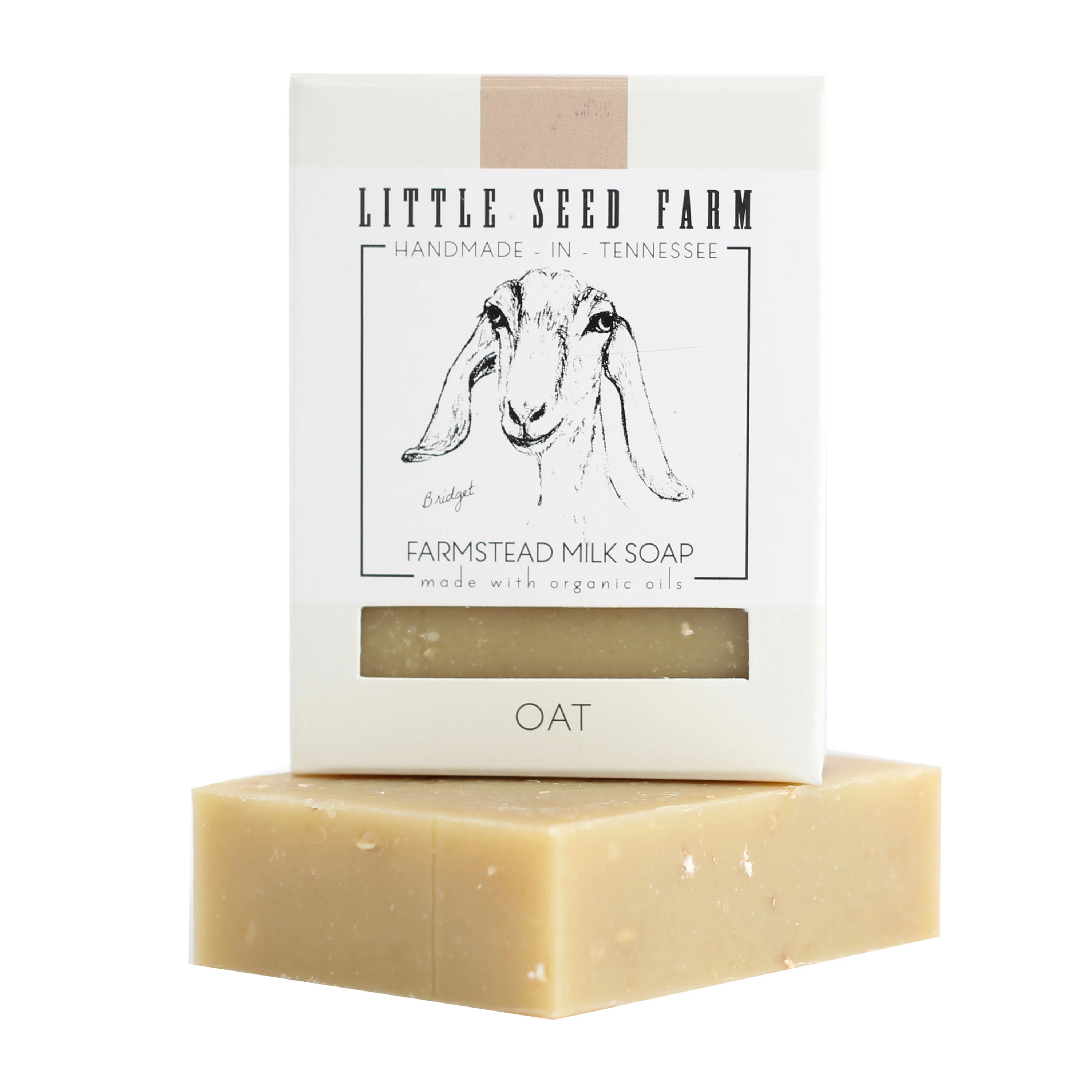 Organic Little Seed Farm Oat Cleansing Body Facial Bar Soap - Exfoliating Prestigious