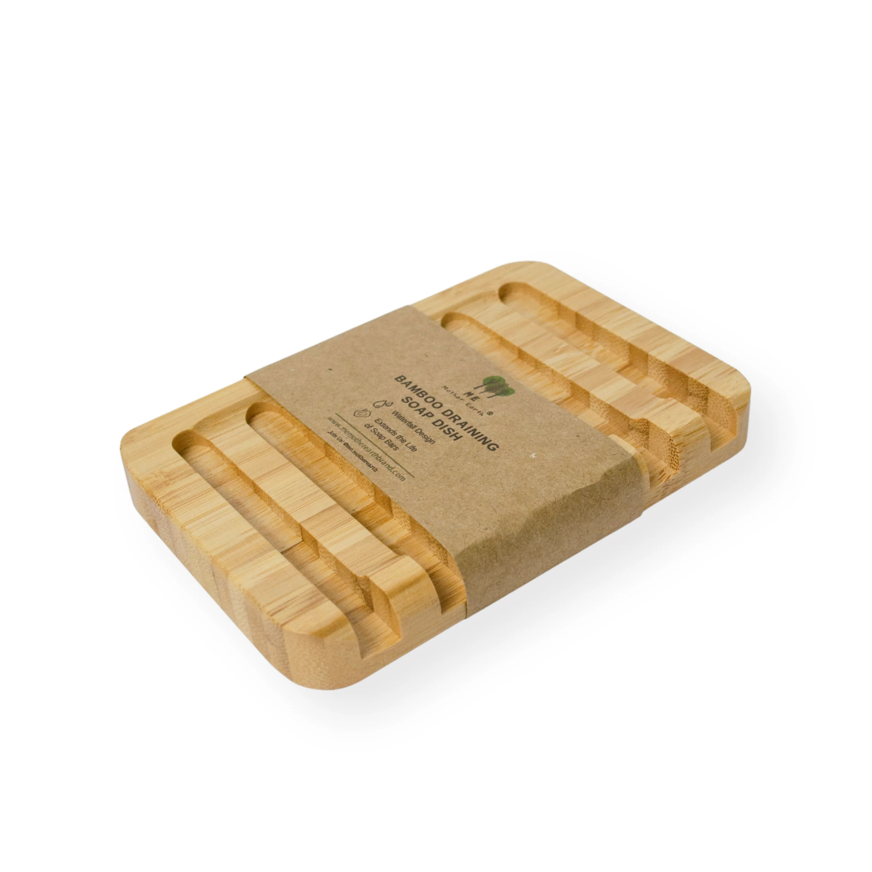 High-Grade Me Mother Earth Bamboo Draining Soap Dish Excellent