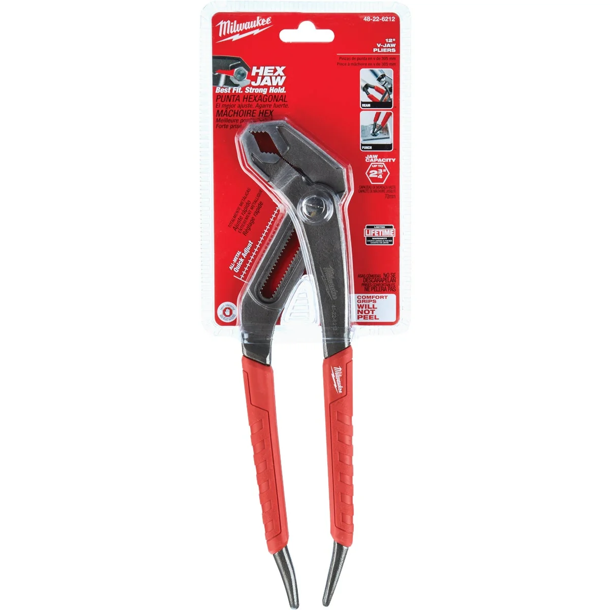 Fast Milwaukee 12 In. Comfort Grip V-Jaw Groove Joint Pliers Carefully Designed