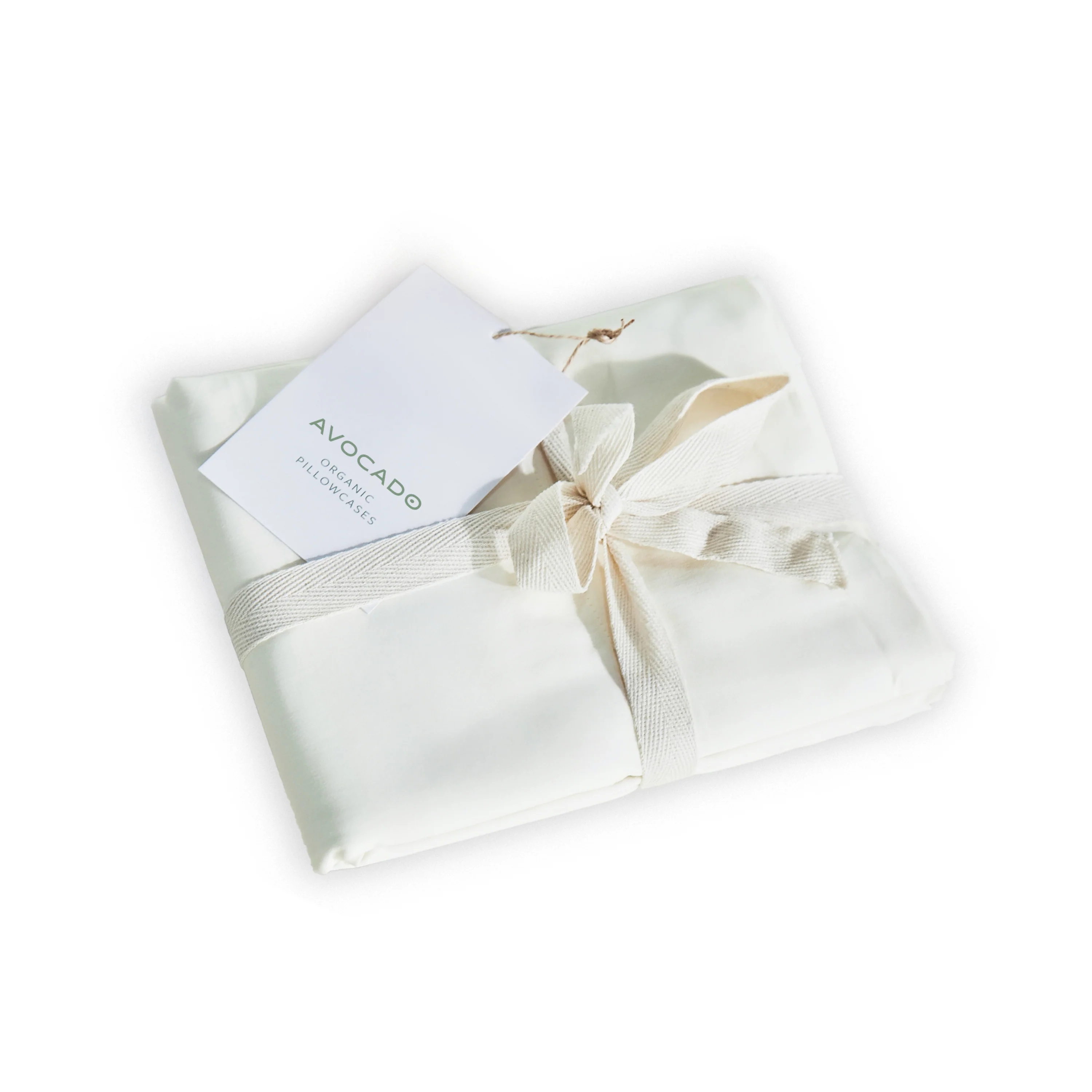 Certified Avocado Pillowcase Set - Organic Indian Cotton 400 TC Fine Crafted