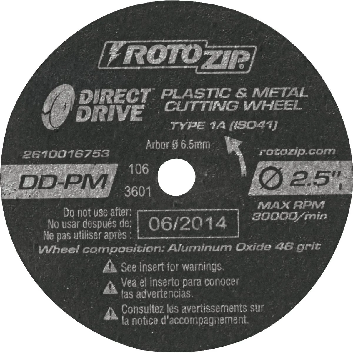 Fine Crafted Rotozip Direct Drive 2-1 2 In. 30 000 rpm Plastic and Metal Cutting Wheel Effective
