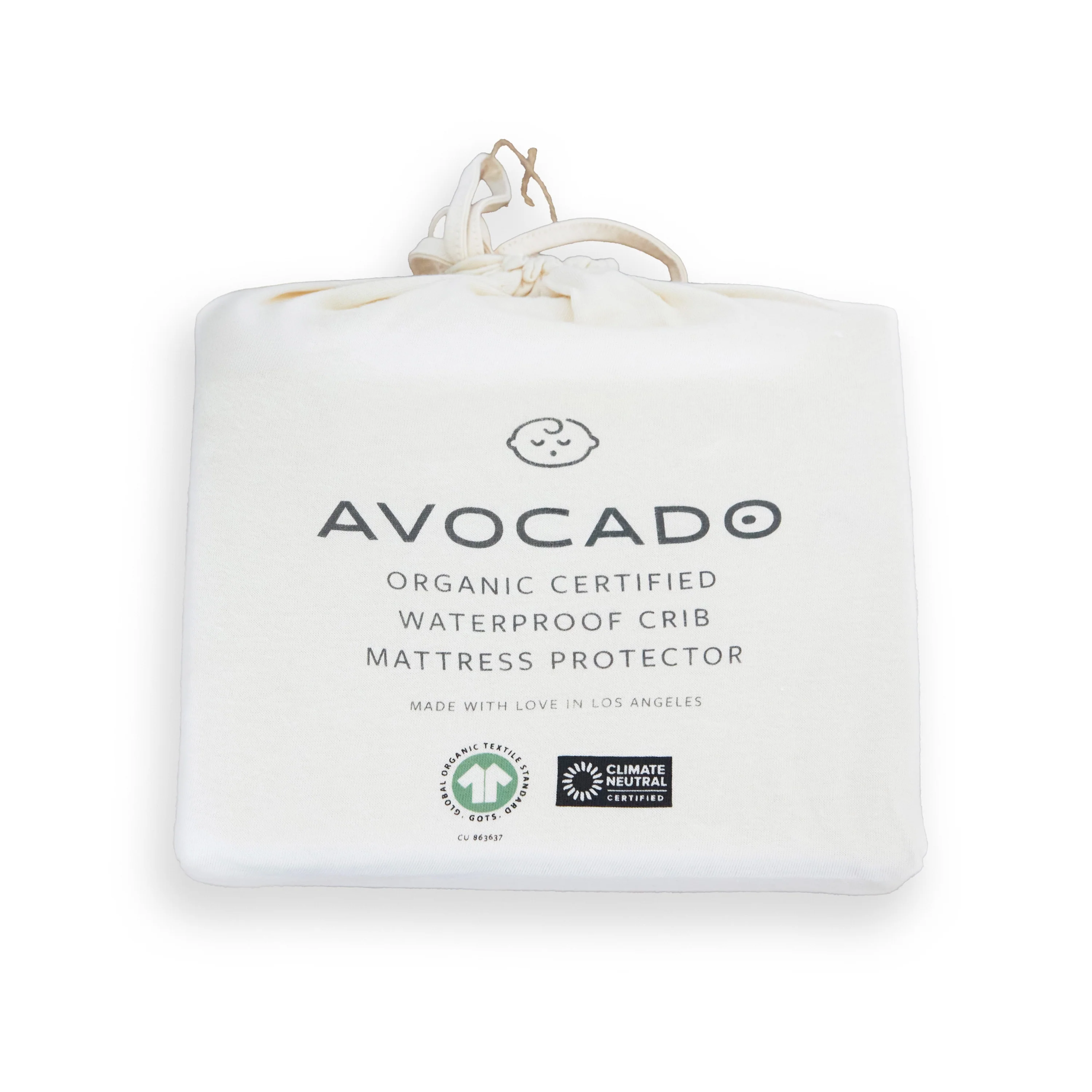 Fashionable Avocado Organic Crib Waterproof Mattress Protector Certified