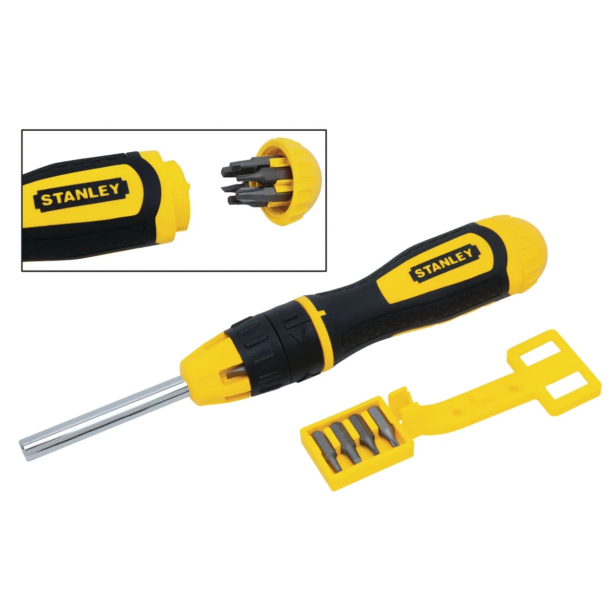 Refined Stanley 10-Piece Ratcheting Screwdriver Versatile