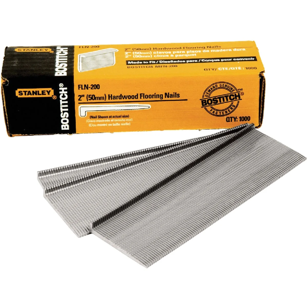 Green Bostitch 16-Gauge Coated L-Head Flooring Nail 2 In. 1000 Ct. World-Class