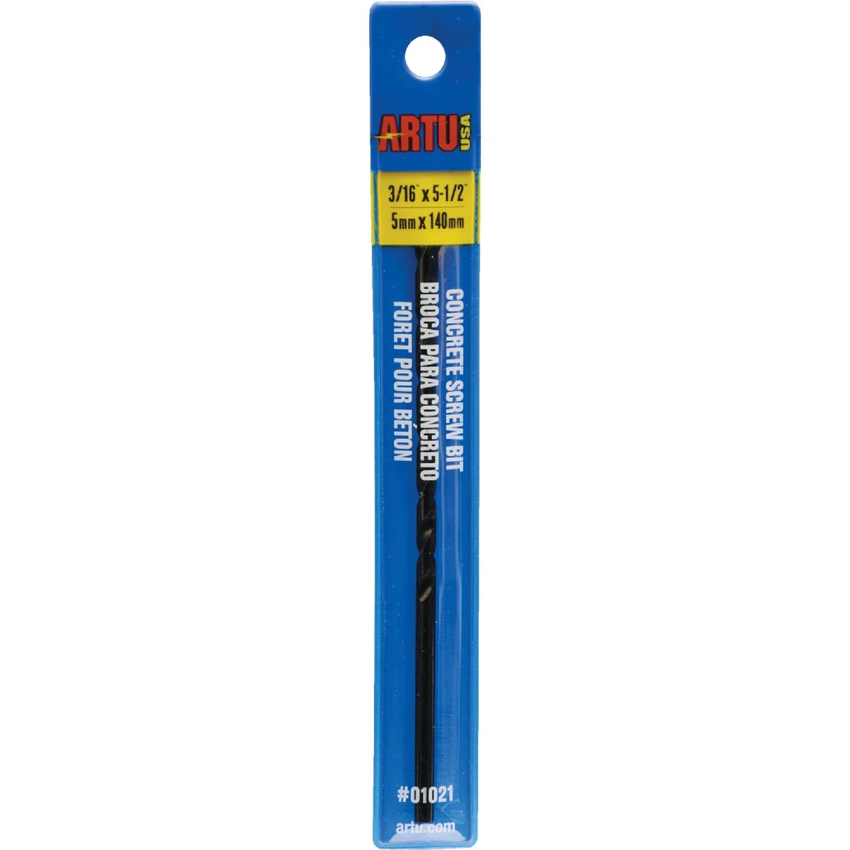 Certified ARTU 3 16 In. x 5-1 2 In. Masonry Drill Bit Detailed