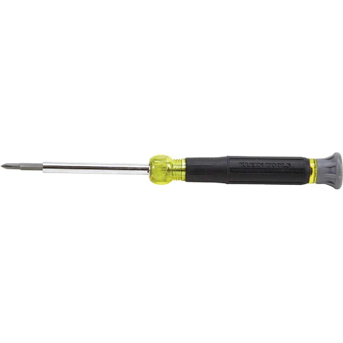 Detailed Klein 4-in-1 Electronics Precision Screwdriver with Rotating Cap User-Friendly