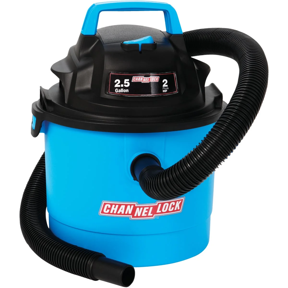 Quality Channellock 2.5 Gal. 2.0-Peak HP Wet Dry Vacuum Effective