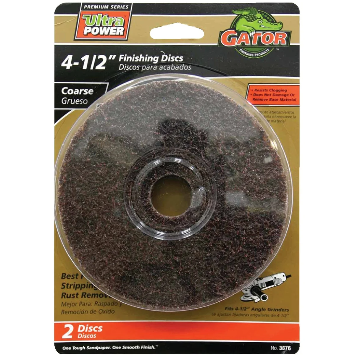 Breathable Gator 4-1 2 In. Coarse Fiber Disc 2-Pack High-Grade