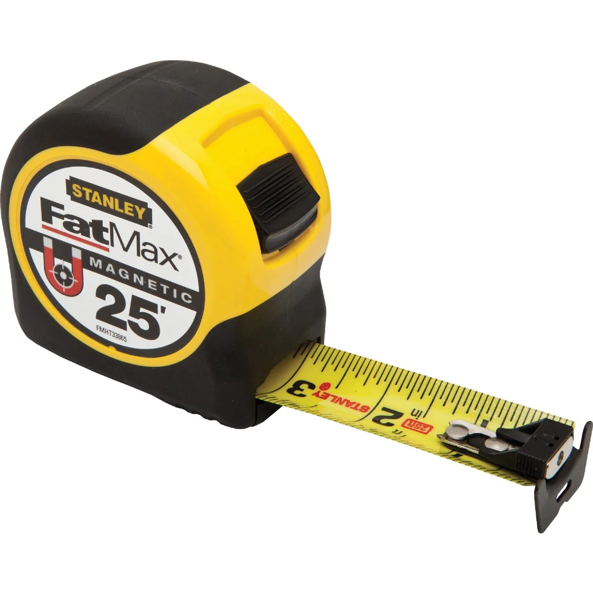 Soft Stanley FatMax 25 Ft. Magnetic Tape Measure Detailed