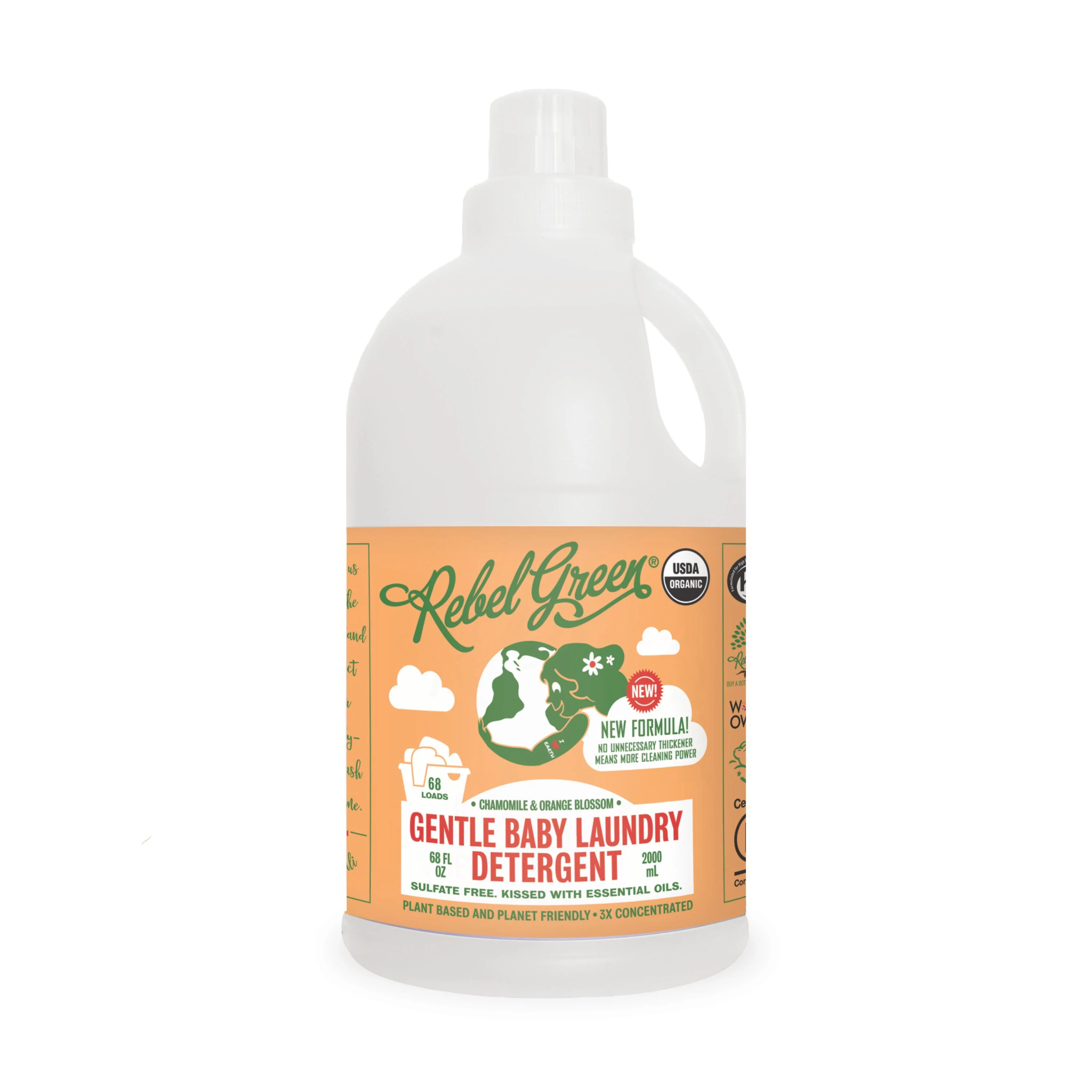Secure Rebel Green Gentle Baby Laundry Detergent Liquid - 3x Concentrated Consistent