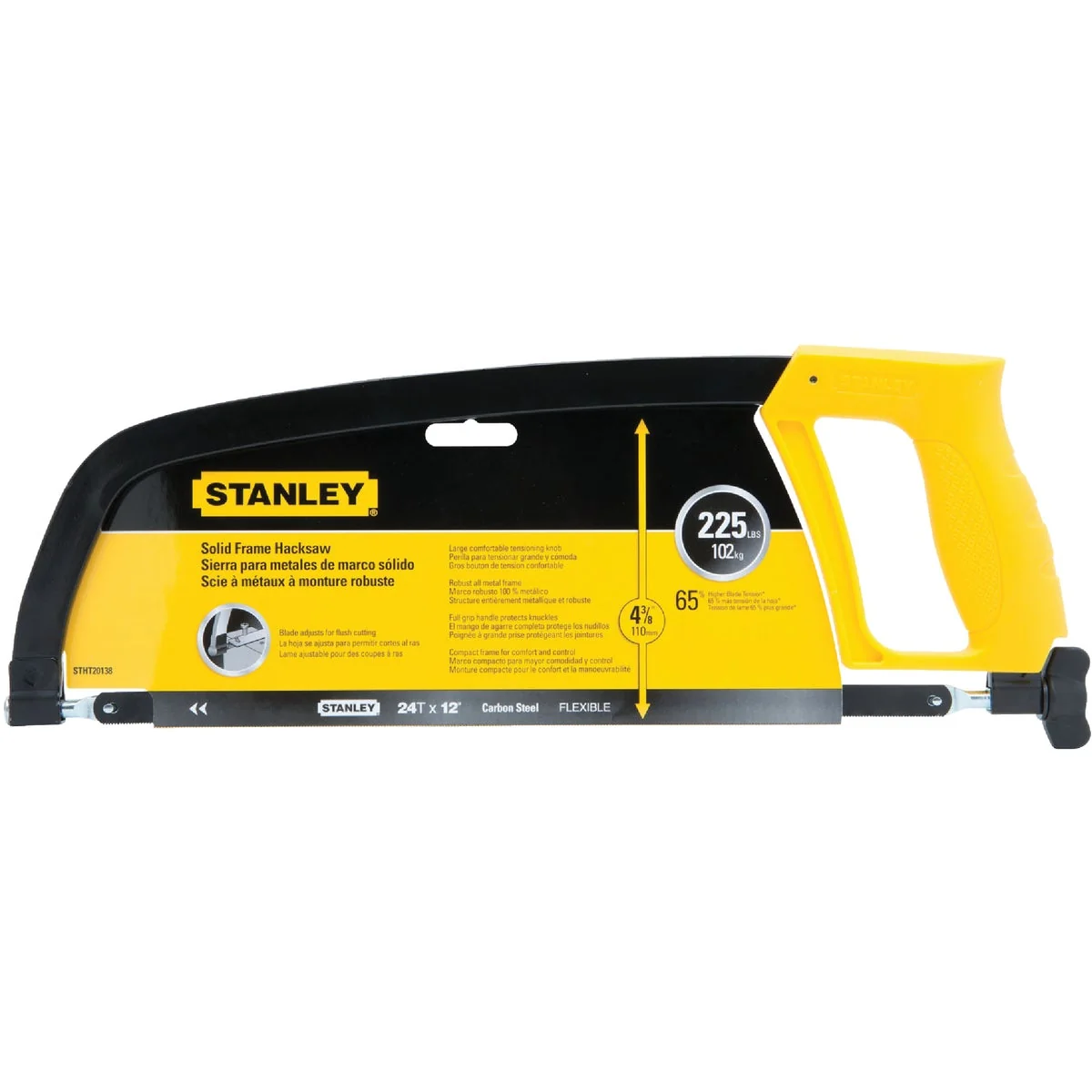 Specialty Stanley 12 In. Solid Frame Hacksaw Proven