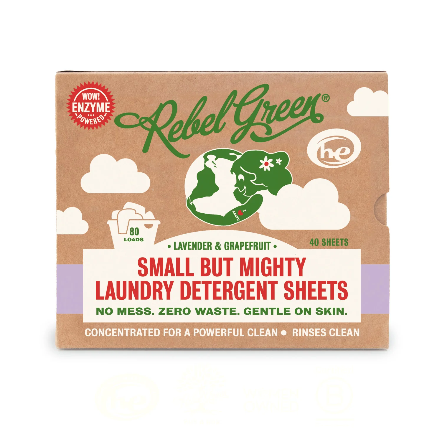 Professional Rebel Green Laundry Detergent Sheets Certified