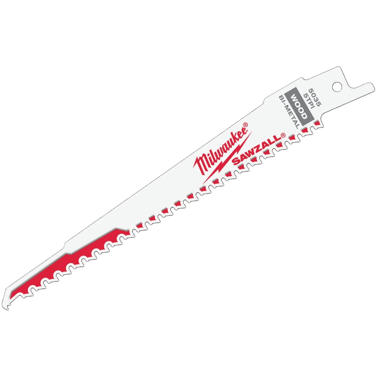Breathable Milwaukee Sawzall 6 In. 5 TPI Wood w Nails Reciprocating Saw Blade Verified