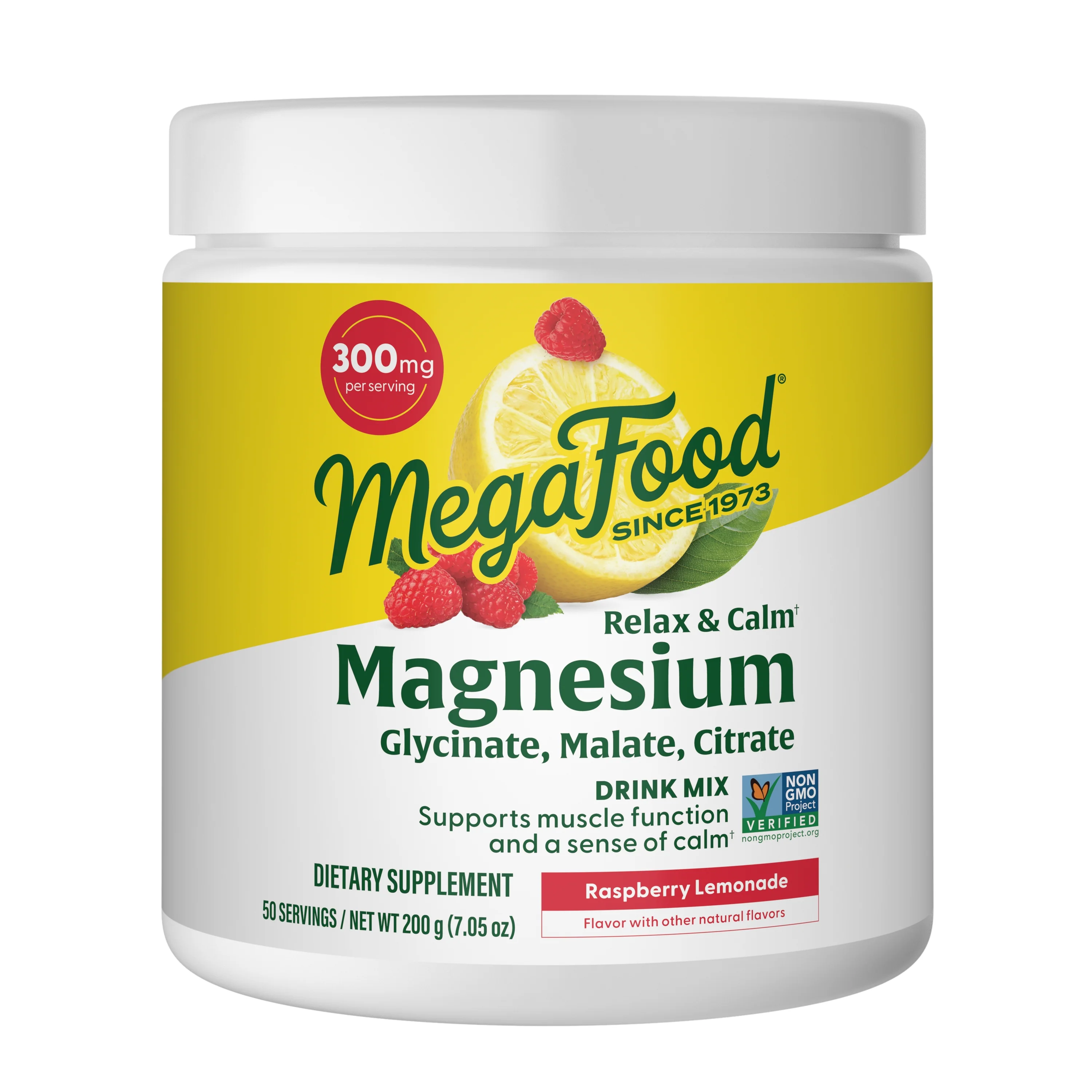 Breathable MegaFood Relax Calm Magnesium Powder Drink Mix Authentic