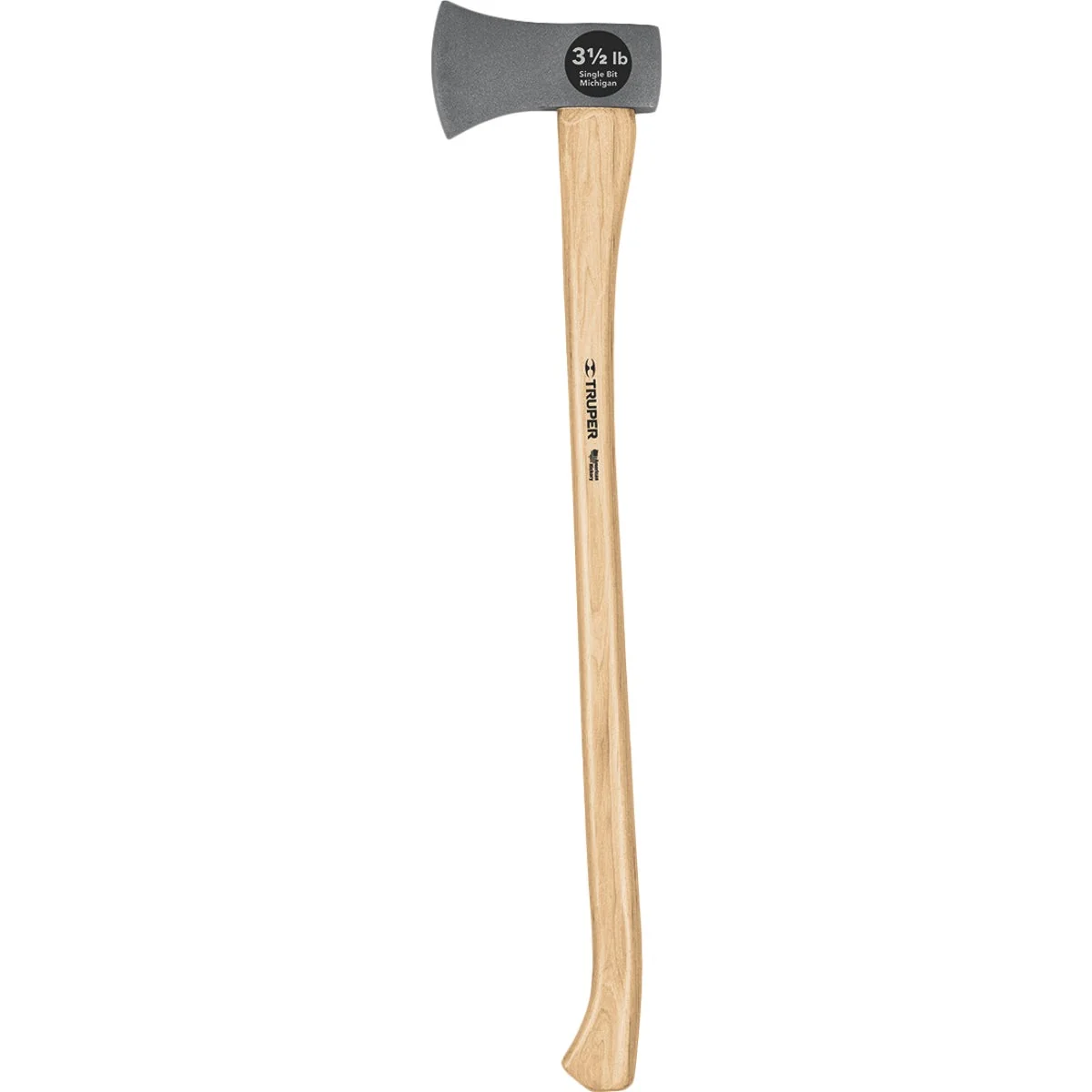 Fine Crafted Truper Single Bit Michigan Pattern Axe with 36 In. Hickory Handle Eco-Friendly