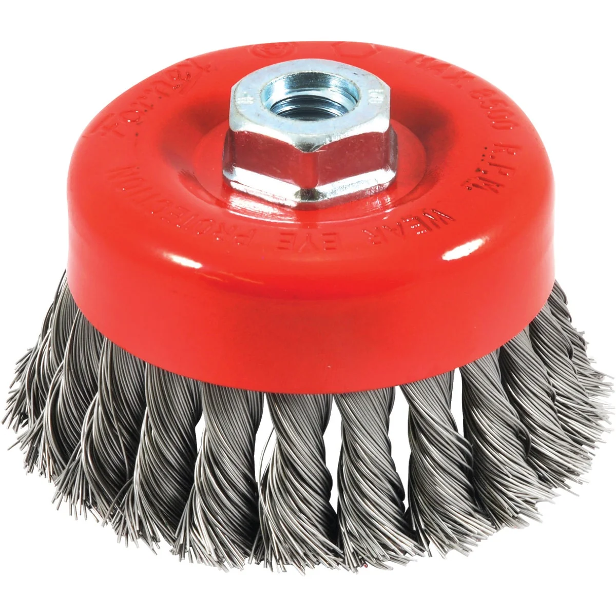 Versatile Forney 4 In. Knotted .020 In. Angle Grinder Wire Brush Environmentally Friendly